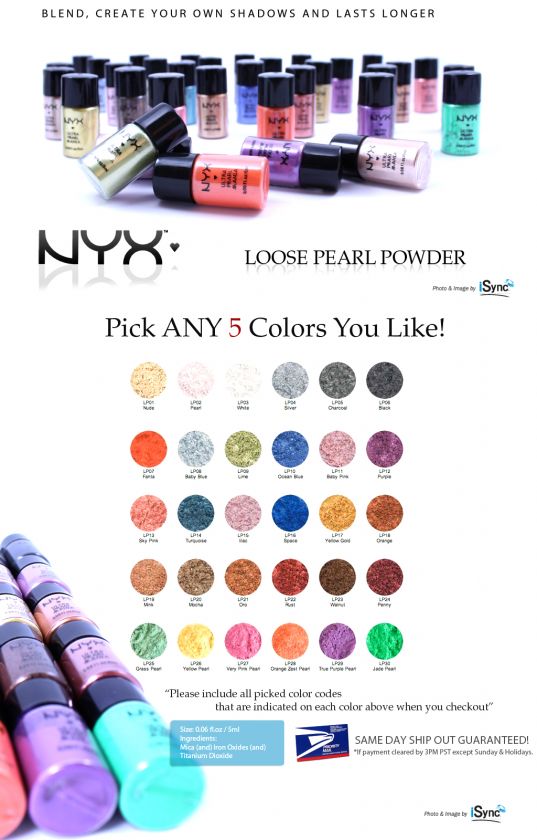 NYX LOOSE PEARL POWDER ANY 5 COLORS Pick Your Color  