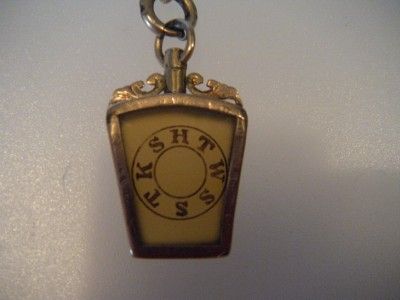 VINTAGE RARE KSHTWSST ROYAL ARCH MASONIC WATCH FOB  