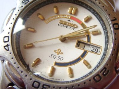 Seiko Kinetic SQ 50 for parts or repair Serial number567044  