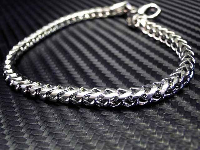   MENS FRANCO BRACELET DOUBLE BOX CUBAN LINK SOLID 4MM WIDE 316  