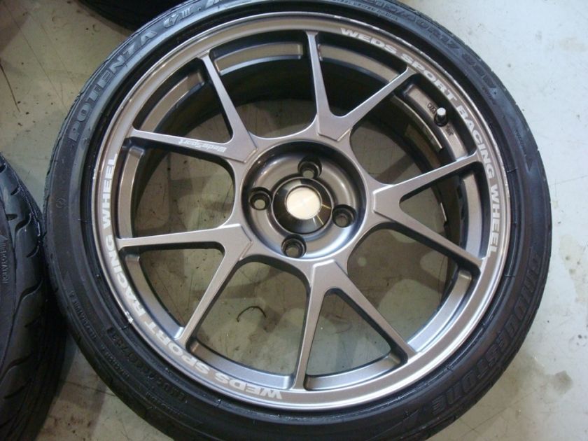 JDM Weds Sport TC005 Gunmetal Wheels 17x7 +33 17x8 +38 Honda Civic 