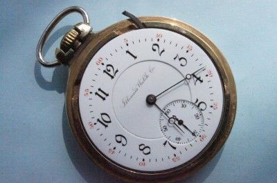 RARE 16 SIZE ILLINOIS 21JEWEL SANGAMO AUTHENTIC RAILROAD POCKET WATCH 