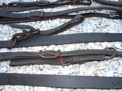 Vintage Horse Pony Leather Harness Parts Traces  