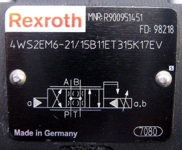 Rexroth Servo Valve 4WS2EM6 21/15B11ET315K17EV New  