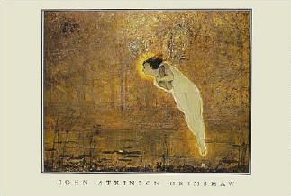 FAIRIES ~ IRIS FAIRY POSTER John Atkinson Grimshaw  