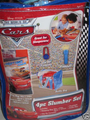 NEW Disney Cars/McQueen 4 Pc Slumber Set  