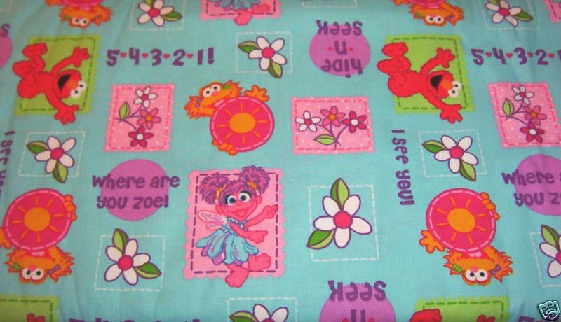 VALANCE SESAME STREET ELMO ZOE ABBY CADABBY HIDE & SEEK  