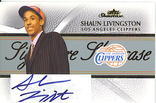 04 05 FLEER SHAUN LIVINGSTON ROOKIE AUTO #ED CLIPPERS  