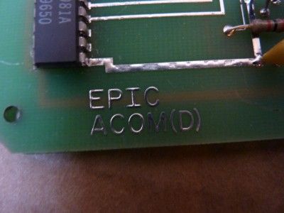 Epic ACOM (D) PC Board 22858 Z REV F, SCI #24715  