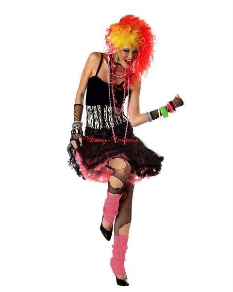 1980s Cyndi Lauper Disco Fancy Dress COSTUME   Sz S XL  