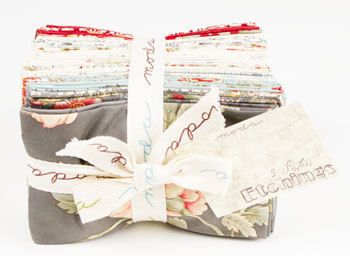 FABRIC (40) Fat 8th Bundle ~ ETCHINGS ~ BY 3 Sisters MODA   FREE 