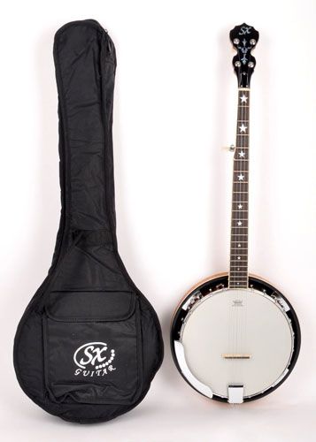 SX Country 5 String Banjo w/Bag New  