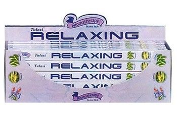 One box of 8 Sticks Tulasi Relaxing Incense Sticks  