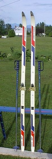 Cross Country 73 Skis 3 pin 190 cm +Poles FISCHER  