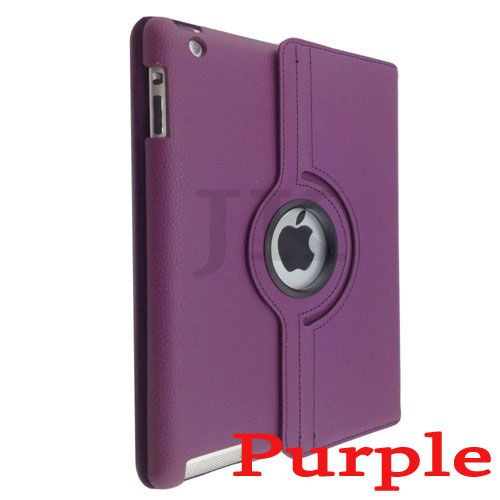 iPad 3 360 Rotating Magnetic Leather Case Smart Cover Stand Apple iPad 