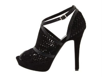 BCBG BCBGeneration ANJA Platform Peeptoe Heels Black  