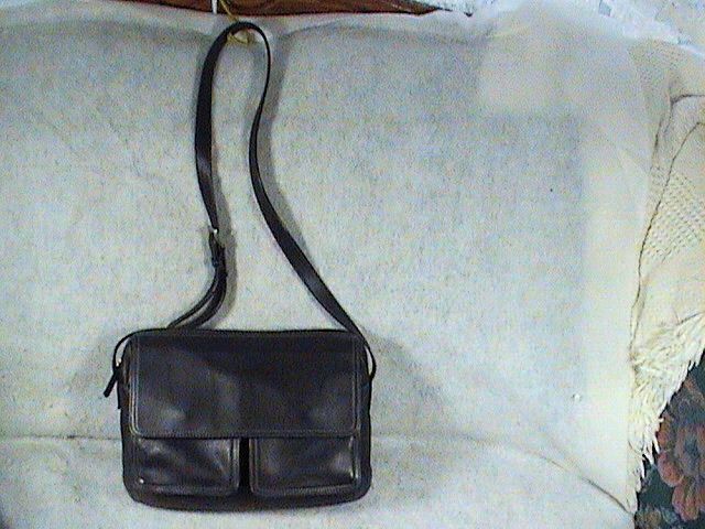 TIGNANELLO PURSE HAND BAG SHOULDER BAG, BLACK, LEATHER  