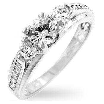 CARAT CZ CUBIC ZIRCONIA WEDDING ENGAGEMENT RING  