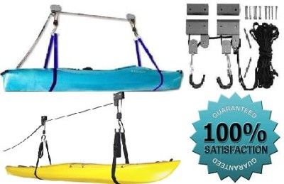 NEW CANOE KAYAK LIFT HOIST PULLER GARAGE LADDER  