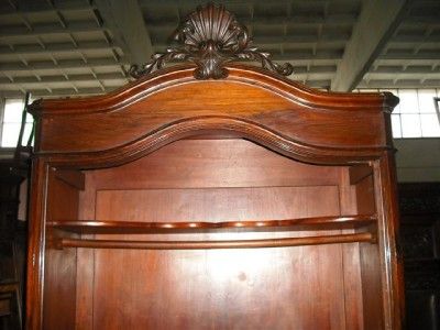 VICTORIAN ROSEWOOD ITALIAN ANTIQUE ARMOIRE 10IT110A  