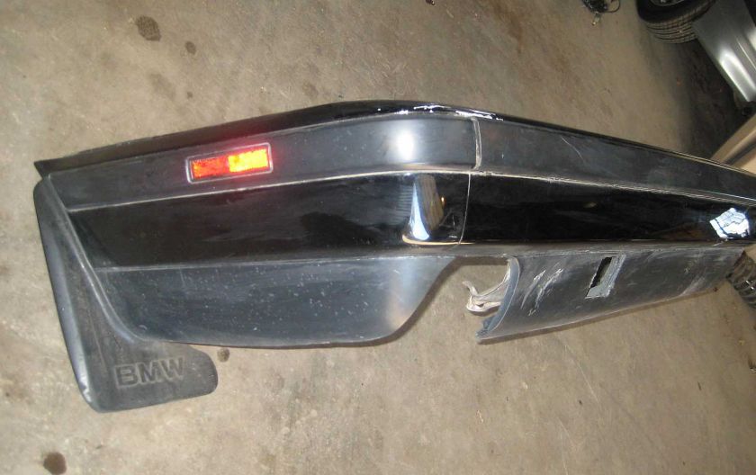 BMW E34 Black Rear Bumper Cover Assy 89 95 530 540 525i  