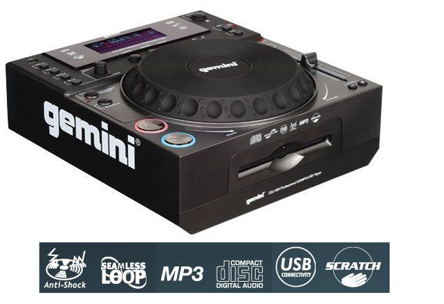 Refurbished GEMINI CDJ 600 Professional Tabletop CD//USB Player w 