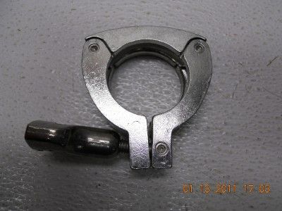 LADISH TRI CLOVER 316L 2 OD 2 PIVOT CLAMPS USED  