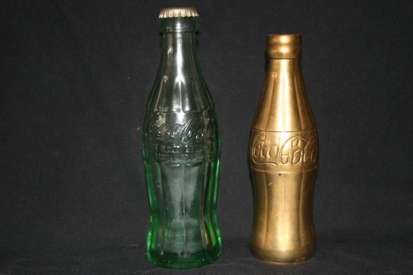 Vintage Brass Coca Cola Bottle  