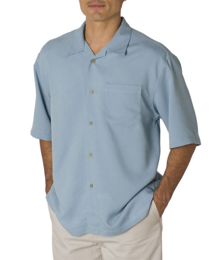 Cubavera Bedford Cord Camp Shirt Rayon S 3XL CM111  