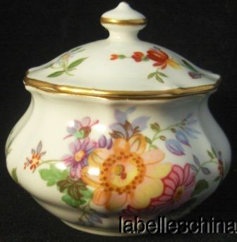 Royal Crown Derby Derby Posies Mustard Pot crazing  