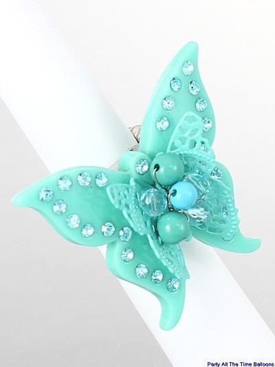 JERSEYLICIOUS STYLE HUGE BUTTERFLY RIGHT HAND RING  