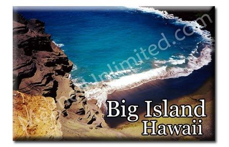 BIG ISLAND   HAWAII Souvenir Fridge Magnet #2  