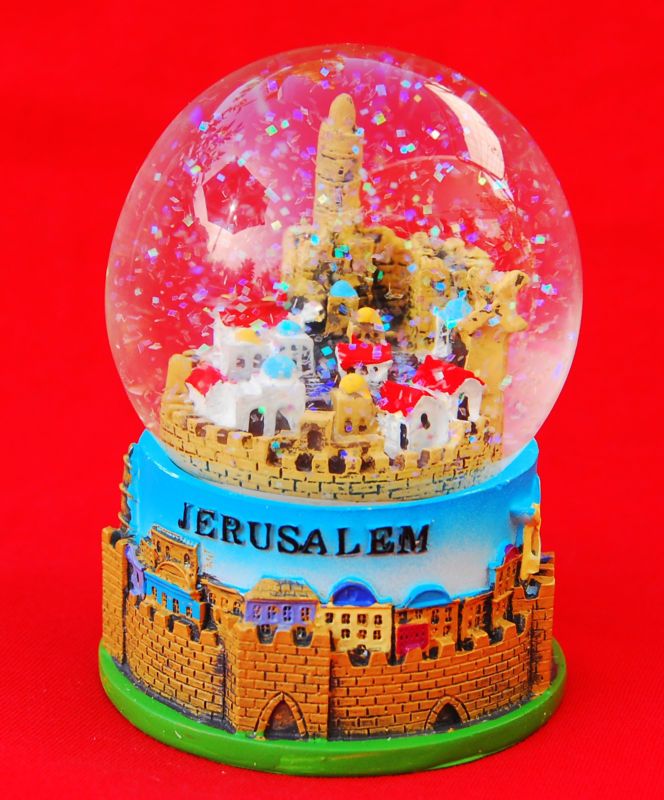 Snowdome israel city of Jerusalem Snowglobe new gift  