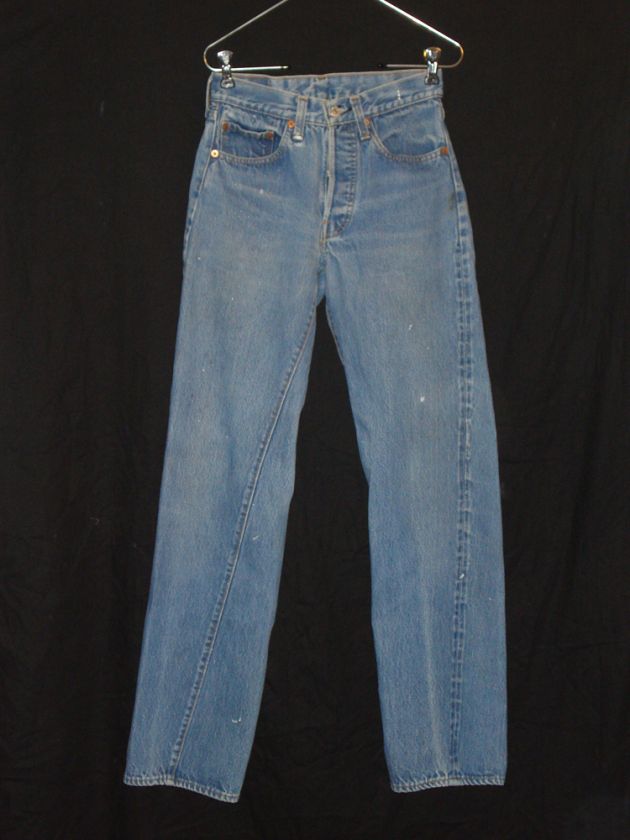 VINTAGE LEVIS 501 RED LINE SELVEDGE JEANS sme 27x31.5  