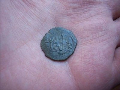 1585 PIRATE COB SPANISH 2 MARAVEDIS COLONIAL COIN EARLY US Cntry XVI 