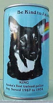 ANOKA COUNTY HUMANE SOCIETY BEER Can with Dog WISCONSIN  