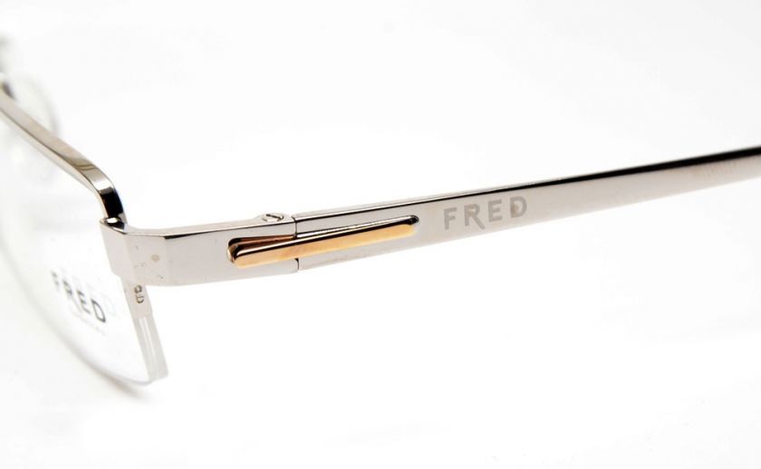 NEW FRED ELBE N2 002 PALLADIUM/GOLD 55 EYEGLASSES  