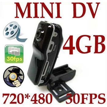 4GB Mini DV Camcorder/Spy Video Camera+AC Charger MD80  