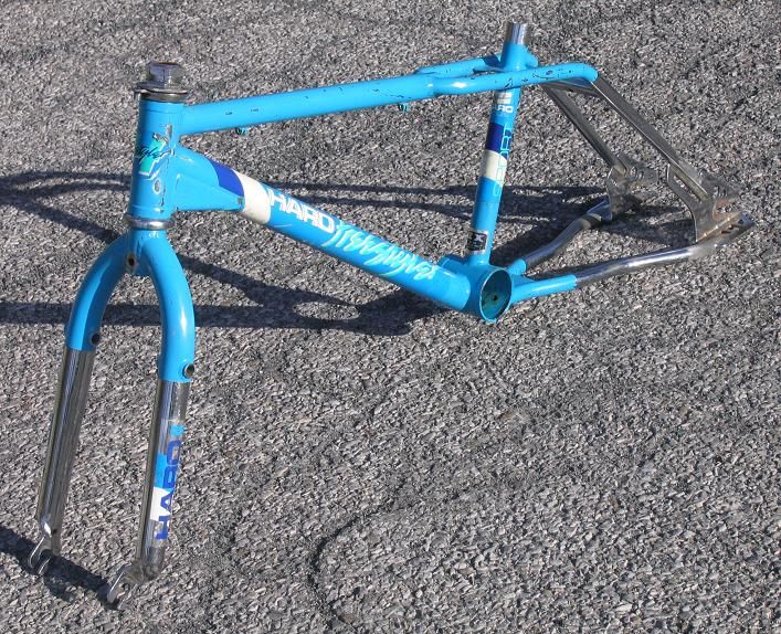   BMX 1985 Haro Freestyler Sport Freestyle Frame and Fork   Blue   Used