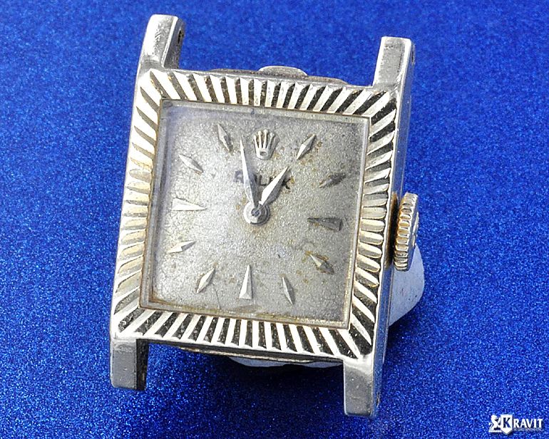 Rare Square 18K Ladies Rolex Watch Ref 8790 Circa 1953  