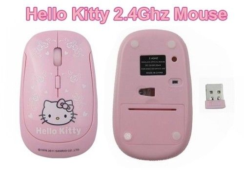 Hello Kitty 2.4G Wireless Mouse Mice For LOGITECH P235  