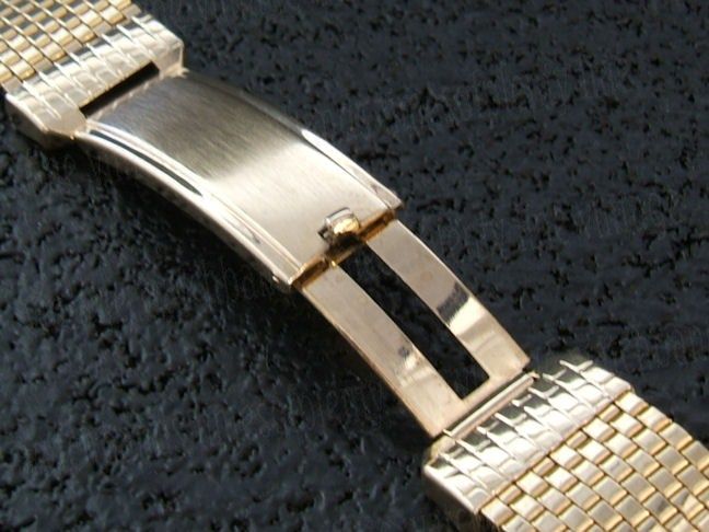   NOS 16mm 5/8 Champion USA Gold Filled Mesh 1960s Vintage Watch Band