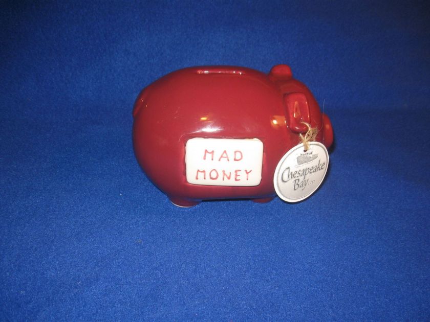 Plum Colored Chesapeake Bay Ltd Mad Money Piggy Bank  