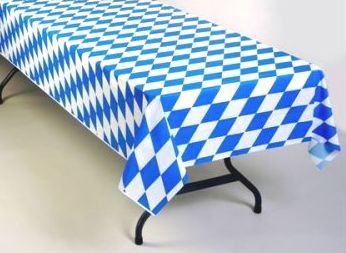 BLUE DIAMOND OKTOBERFEST Plastic Tablecloth Roll 150  