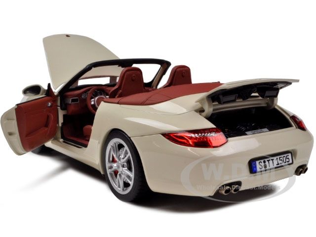   car model of 2008 Porsche 911 (997) Convertible Cream by Norev