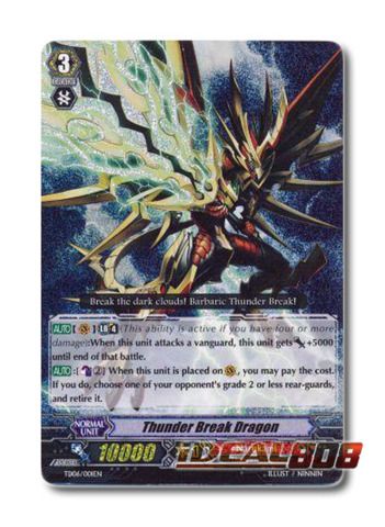   Vanguard x 1 Thunder Break Dragon   Double Rare Trial Deck (TD)   TD06