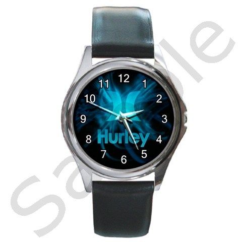 Hot New HURLEY SKATEBOARDS Round Metal Watch  