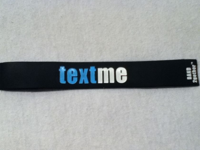 textme Rubber Saying Bracelet Silicone Band 2gether  