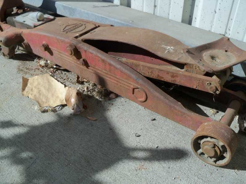 Vintage Blackhawk 4 Ton Commercial Floorjack With Headlight  