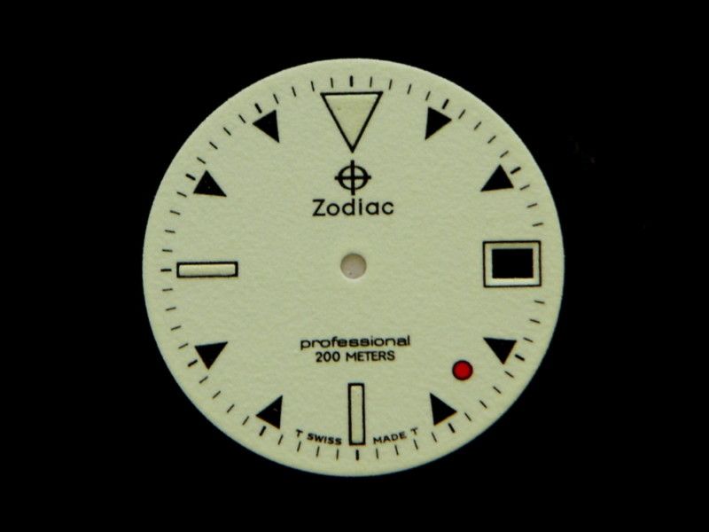 Original Vintage ZODIAC Professional Watch Dial Mens  